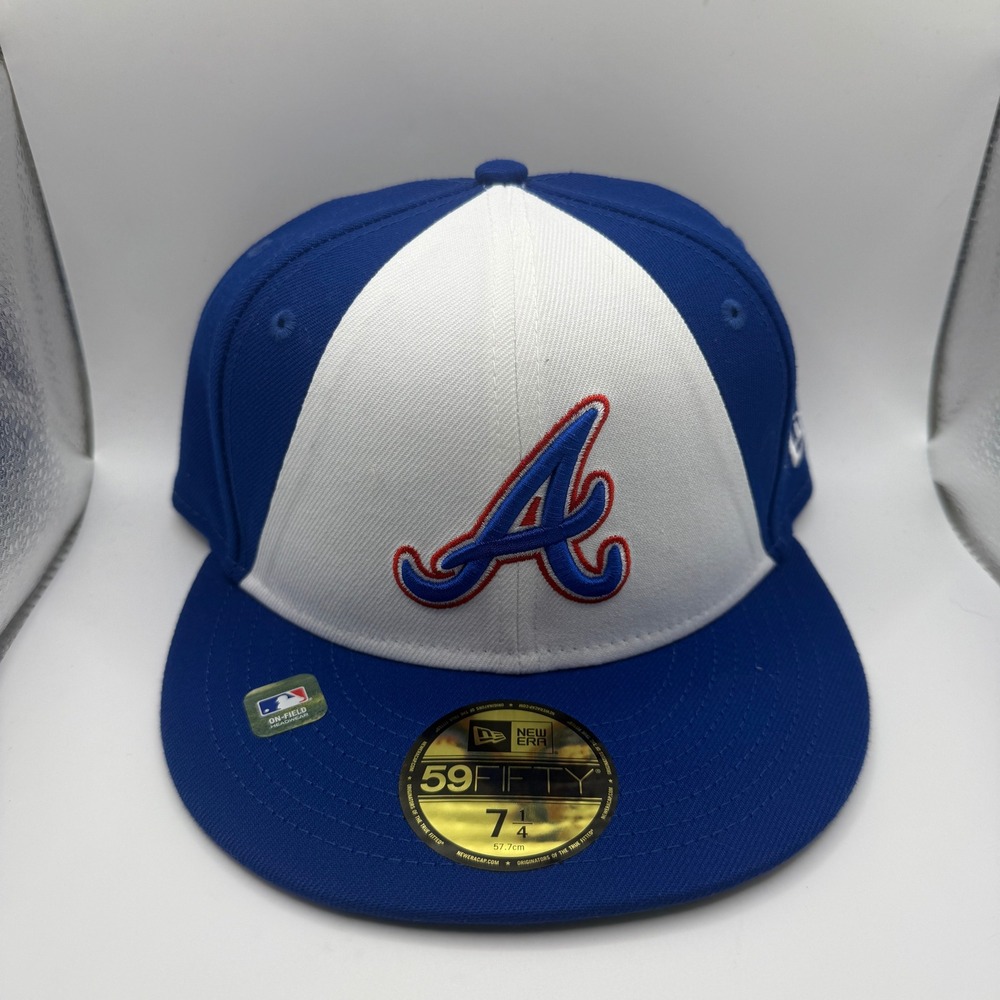 New‎ Era 59FIFTY Atlanta Braves City Connect Fitted Hat 7 1/4 Blue White